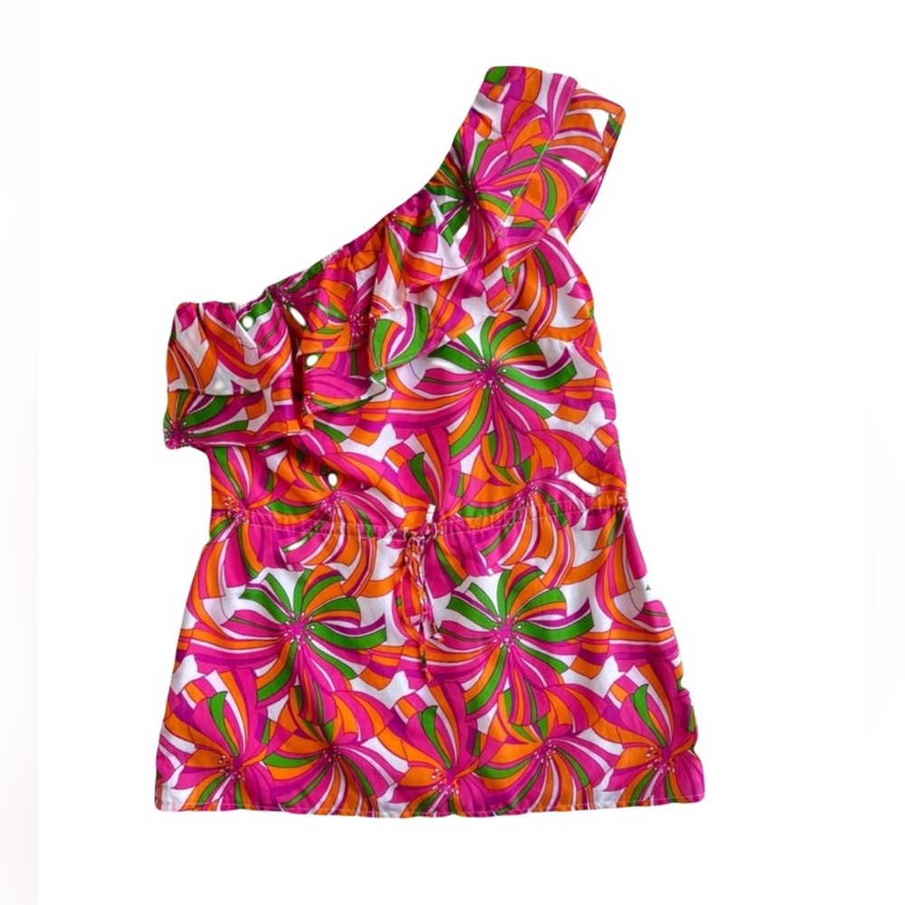 ✨NWT~Britt Ryan Tropical One Shoulder Top 🌺✨